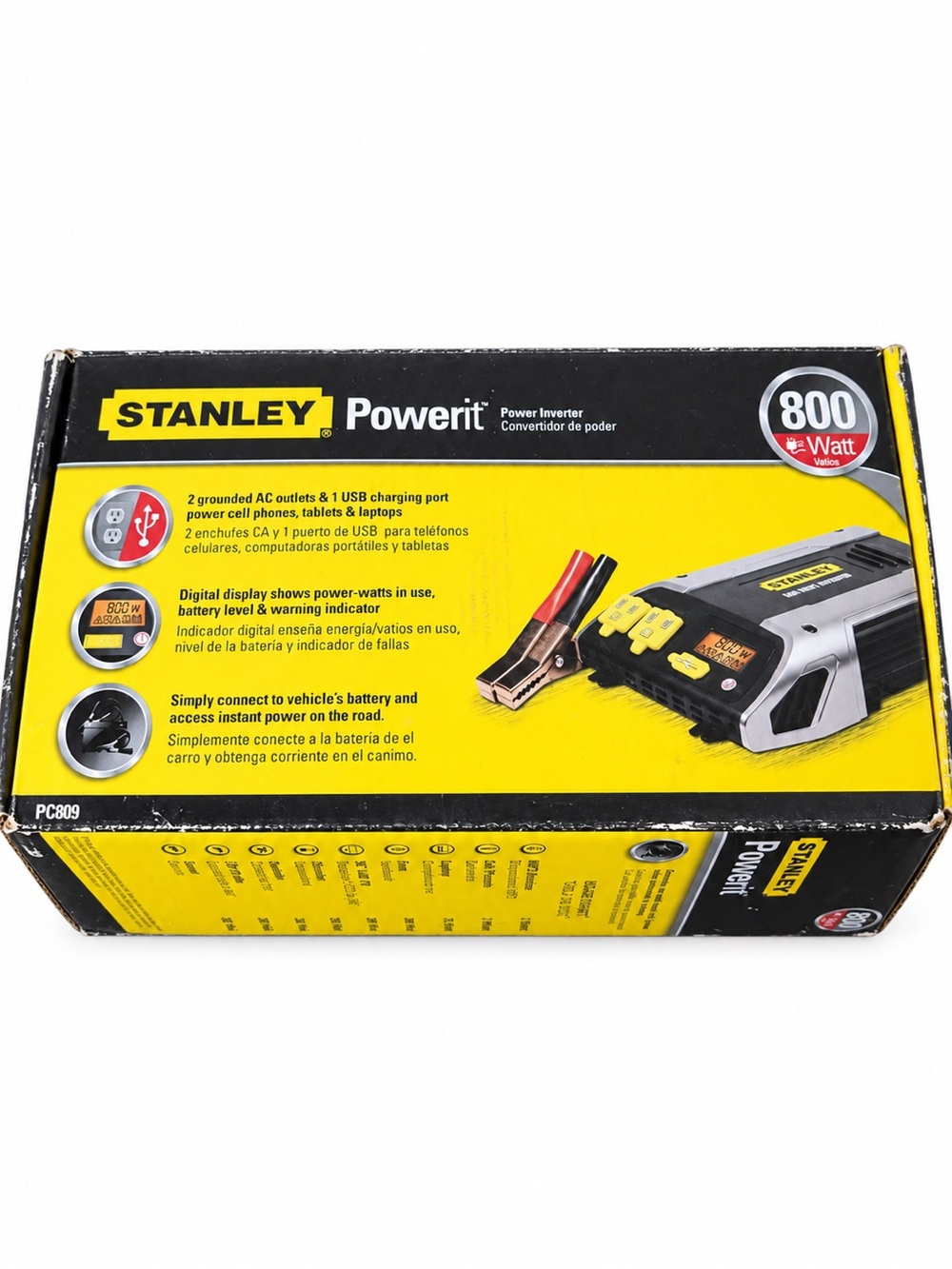 Stanley Powerit 800W Inverter - Yellow and Black 🆕🆕🆕🆕🆕